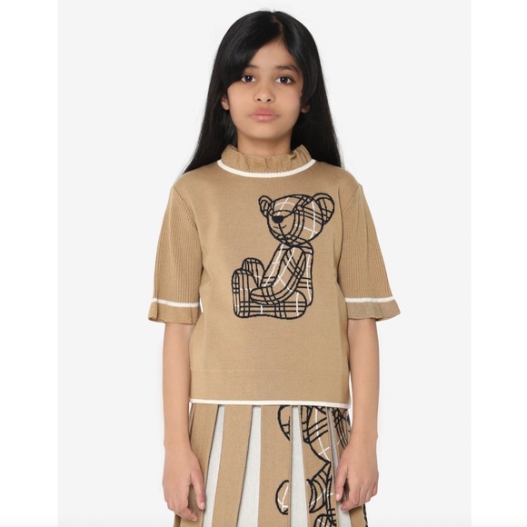 Burberry Girls Avrile Bear Sweater - Picture 7 of 8
